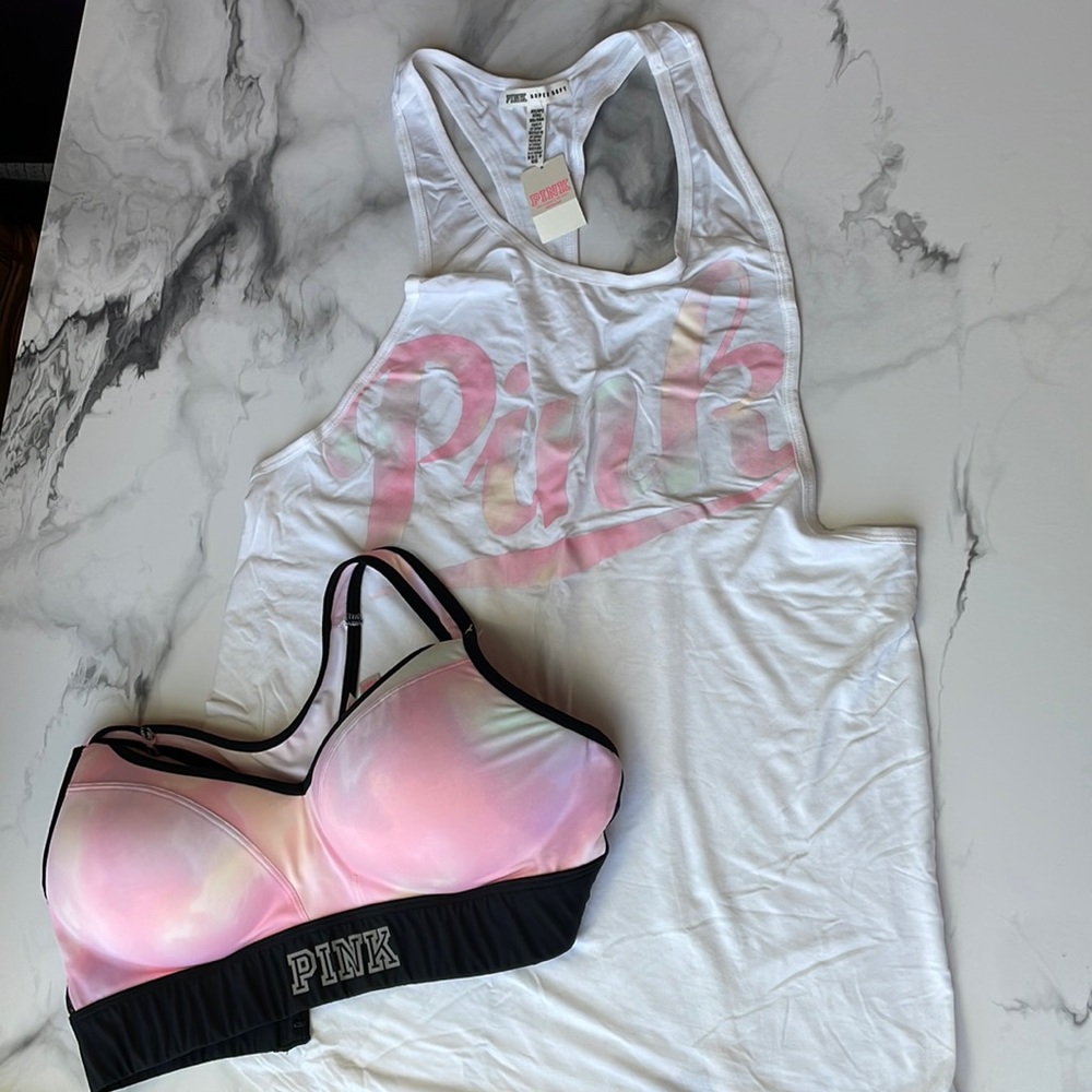 Pink Victoria’s Secret Racer Back Tank Top